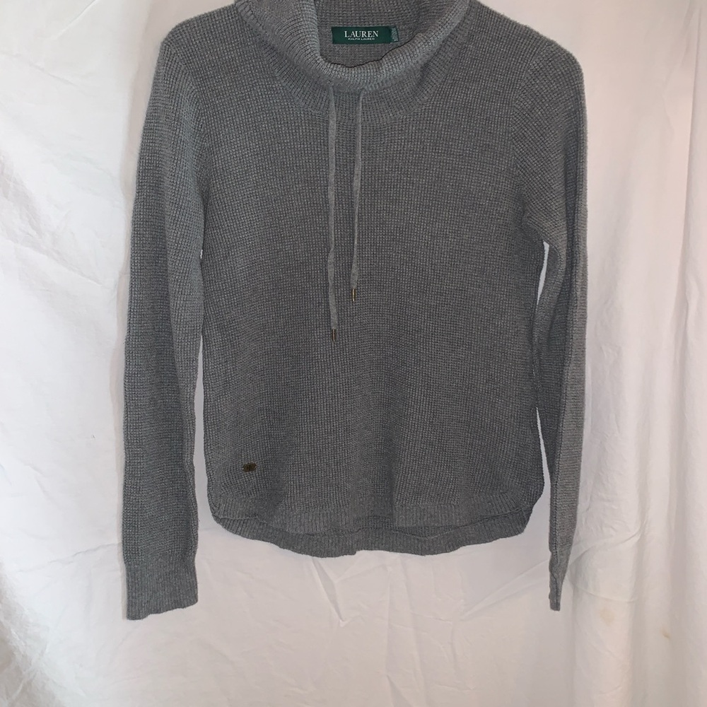 Ralph Lauren Gray Cowl Neck Sweater